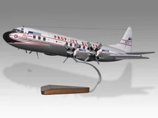 Lockheed Electra L-188 Prop Jet Allison Desk Wood Airplane New Model Small 1/100