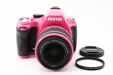  4600 Shots PENTAX K-50 Pink 18-55mm Lens From JAPAN Exc  2266015A
