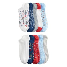 NEW Sonoma Goods for Life 10 pk. women's no-show socks size 9-11 Blue Orange