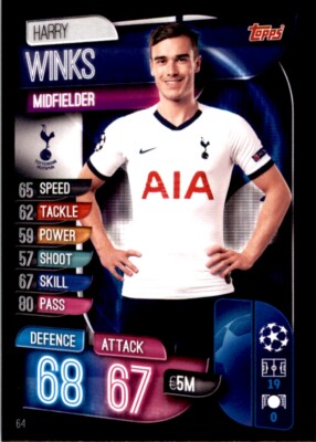 Match Attax Champions League 19/20 - Harry Winks Tottenham Hotspur No. 64