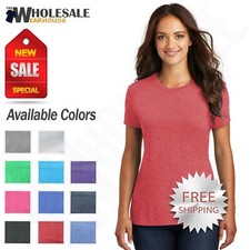 District Womens Perfect Triblend Crew neck T-...