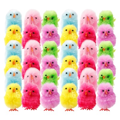 36PCS Creative Small Easter Chicks Easter Chick Bulk Toy Quagsire Plush Animal