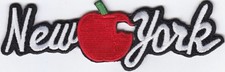 5 Pcs USA New Apple York Embroidered Patches 5"x2" iron-on