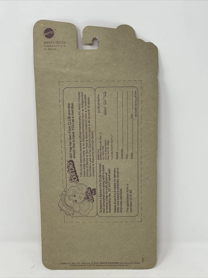Colección Skipper Fashion Collectibles 1981 #3780 Mattel NRFP Foto 4 de 4