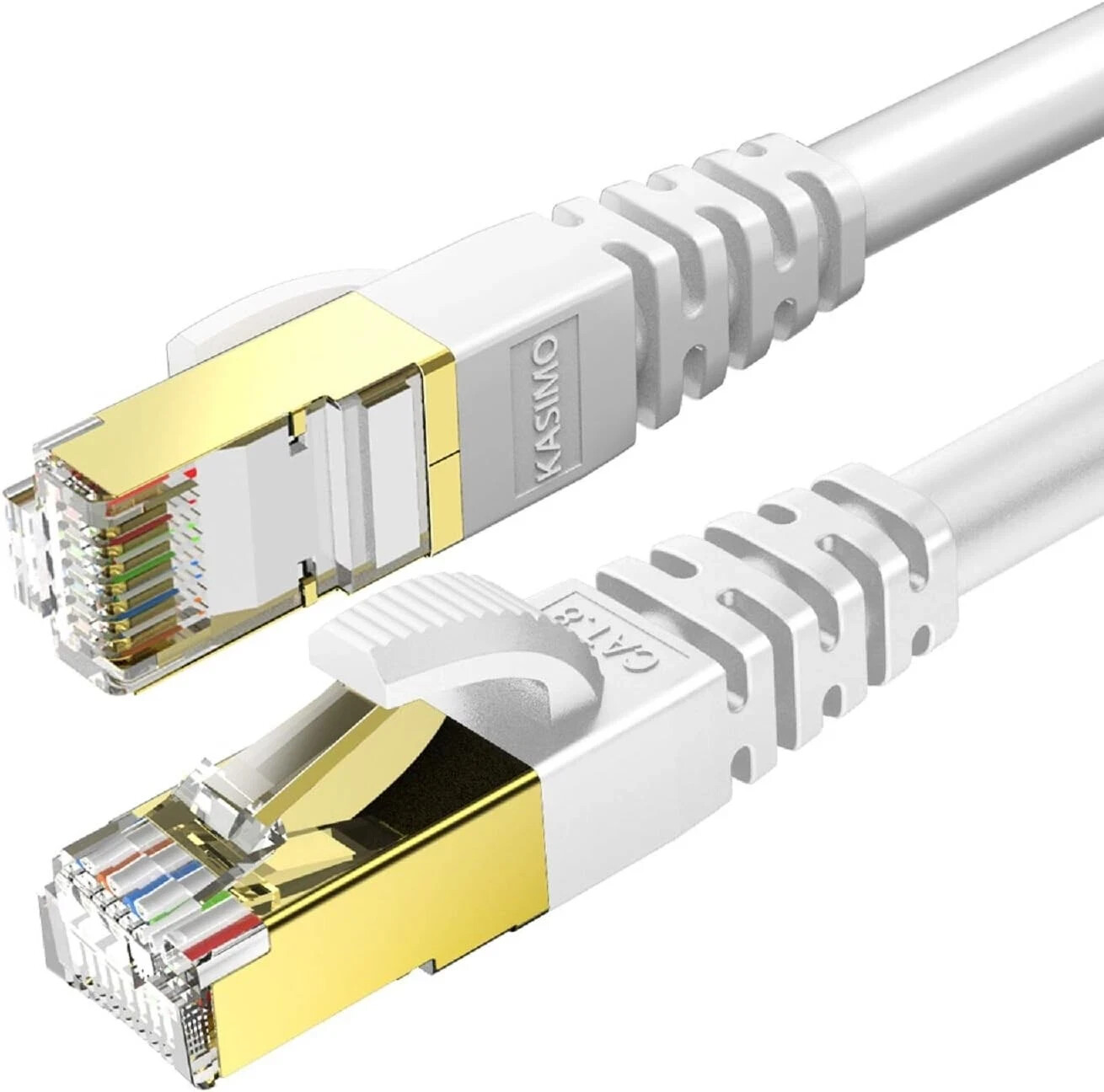 KASIMO CAT 8 Ethernet Cable 3M Round Network Internet Ethernet LAN Cable