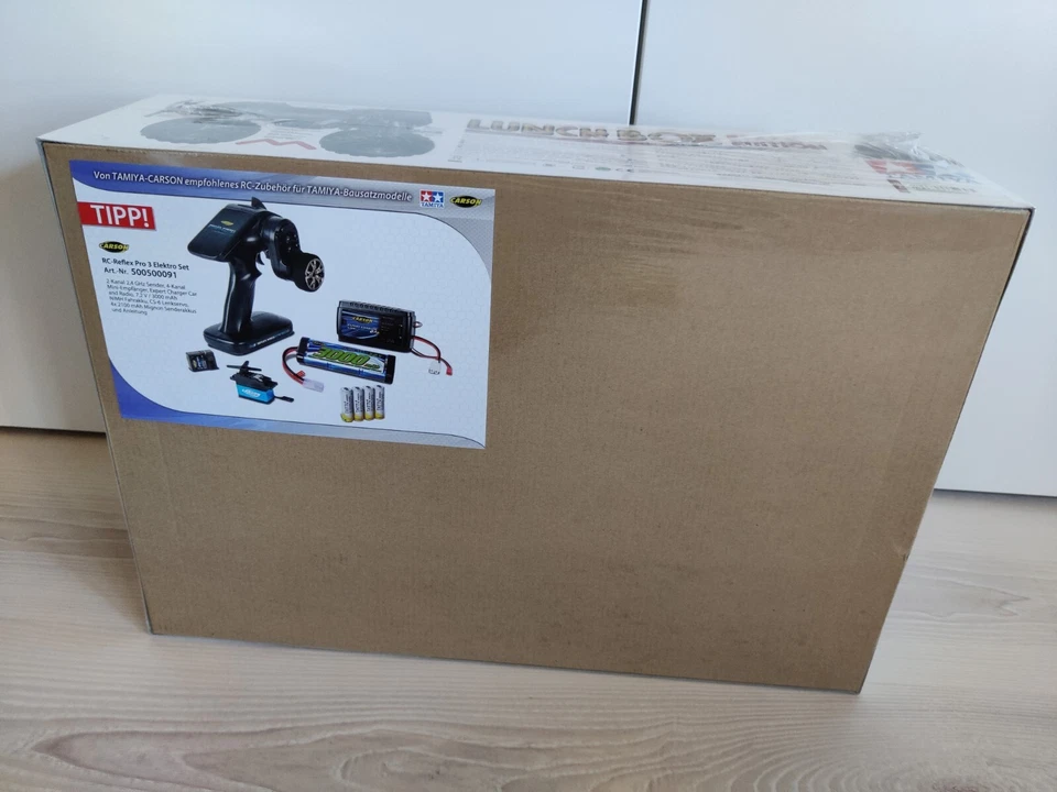 Tamiya Lunch Box Black Edition inkl. elekt. Fahregler Neu in OPV - Bild 3 von 4