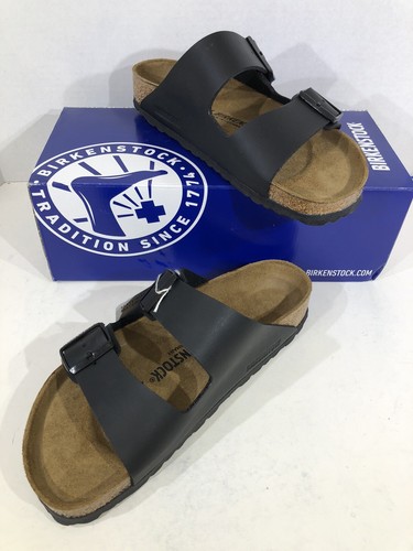 Birkenstock Arizona BS Women's Size 7 (EU38)Reg Black Birko-Flor Sandals  S1-1505 | eBay