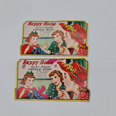 Old Vintage Happy Home Needle Book Needle Books