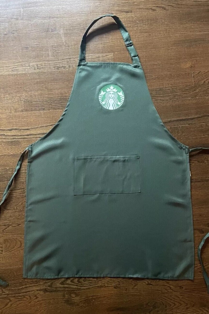 Starbucks Halloween Costume Barista Green Apron Uniform Adults