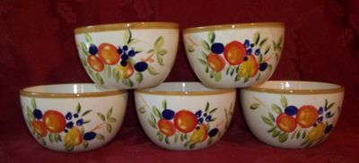 Casa Moda Orchard Soup bowls, 6'' D Set of 5