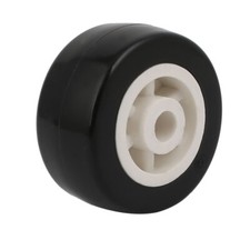 1.5-inch Diameter Single Wheel 6.4mm Bore Trolley Caster Pulley Roller Black