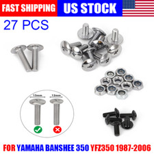 27* For Yamaha Banshee 350 ATV Fender Bolt Screw Nut Mount Kit Plastics Hardware