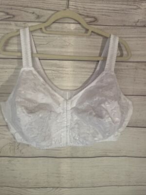 Vtg NOS 52DD Bra Soft Touch Collection Cup white lace hook eye no ...