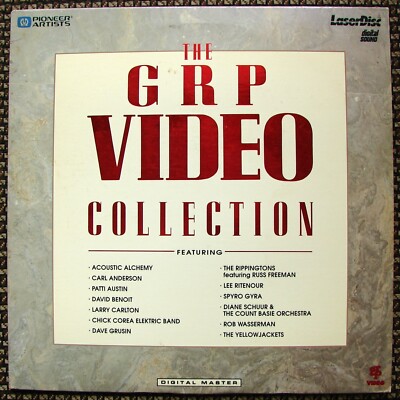 GRP Video Collection Lee Ritenour Dave Grusin Patti Austin JAZZ Music  LASERDISC