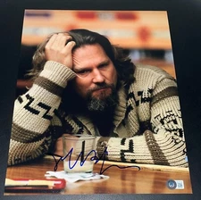 Jeff Bridges Signed Autograph 11x14 Photo The Big Lebowski Dude Beckett BAS NY A