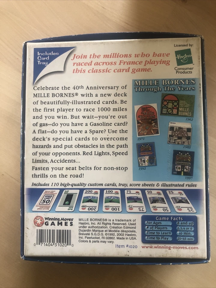 Parker Brothers Mille Bornes Auto Race Card Game 40th Anniversary Complete 2002 - Image 4 of 4