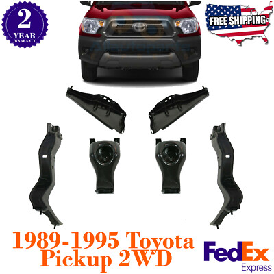 Front Bumper Mounting Bracket Retainer Set of 3 For 2012-2015 Toyota Tacoma