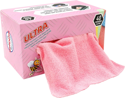 Microfiber Cleaning Cloth, Lint-Free Shop Towels Reusable, Bulk Rags in a Box fo