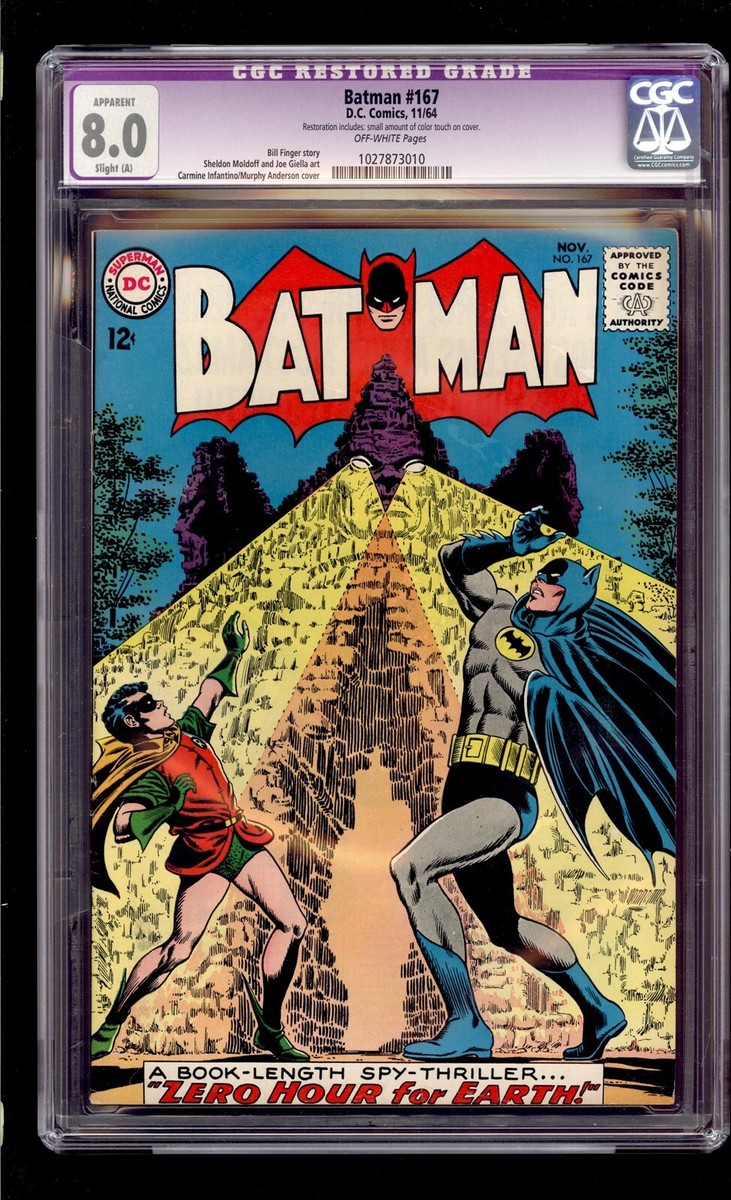 Batman #167 1964 CGC 8.0 VF OW Restored High Definition Scans** | eBay