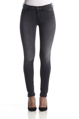 NWT AUTHENTIC HUDSON NICO Midrise Super Skinny Jeans NEW Size 26 BLACK THISTLE