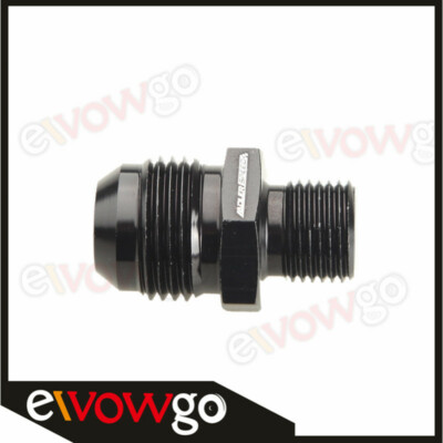 -10AN 10AN AN10 AN-10 Male Flare To M16x1.5 Metric Straight Fitting Black
