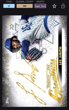 Topps MLB Bunt DIGITAL 2022 Inception Gold Dawn of Greatness Sig Lee Smith