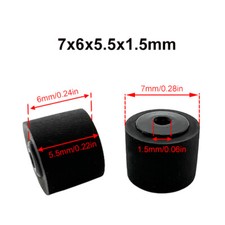 5pcs 7x6x5.5x1.5mm Pinch Rollers For Sony Walkman WM-FX Green Key Movement