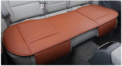 Leather Car Seat Cover Front Rear Bottom Protector Full Surround