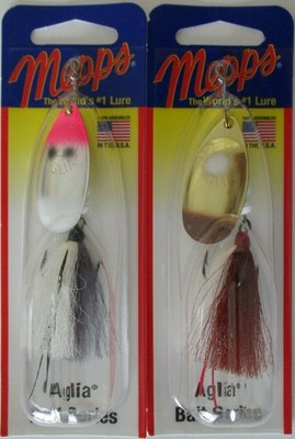 2 - Mepps  Aglia Bait Series Spinner - 1/3 oz. - Walleye & Mouse