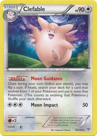 Clefable 98/135 - Pokemon Plasma Storm Rare Card