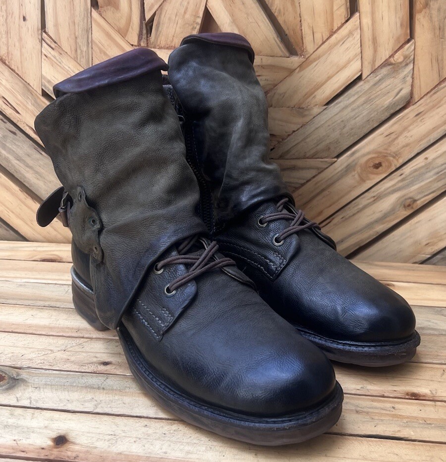 Airstep Stiefel As 98 Airstep ISPERIA BUCKLE Black Free Delivery With