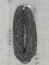 100pc Gunmetal Tone 24in Textured Cable Chain Crafting Jewelry Necklaces Closure