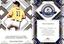 TEGAN KUHNS Rookie 2023 Leaf Perfect Game National Showcase RC #91