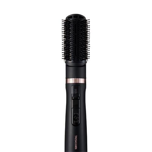 TESCOM TC565A-K Curling Hair Dryer with Brush Attachment Black