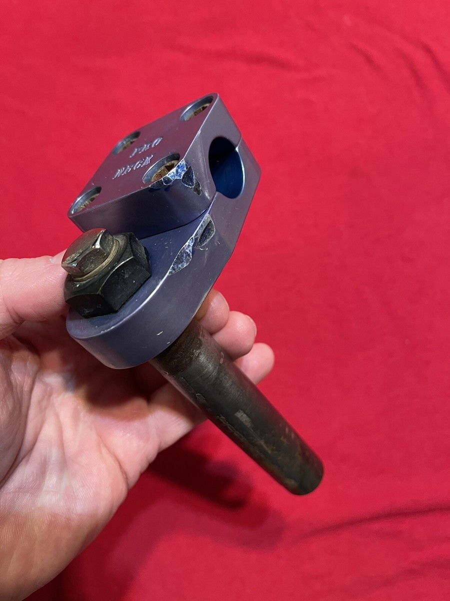 ORIGINAL BLUE FADED PRO NECK STEM GOOSE NECK OLD SCHOOL BMX