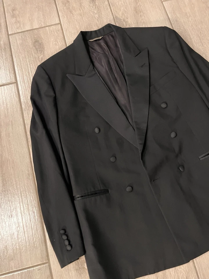 Abrigo deportivo vintage Christian Dior Monsieur doble pecho 41R $925 Foto 3 de 4