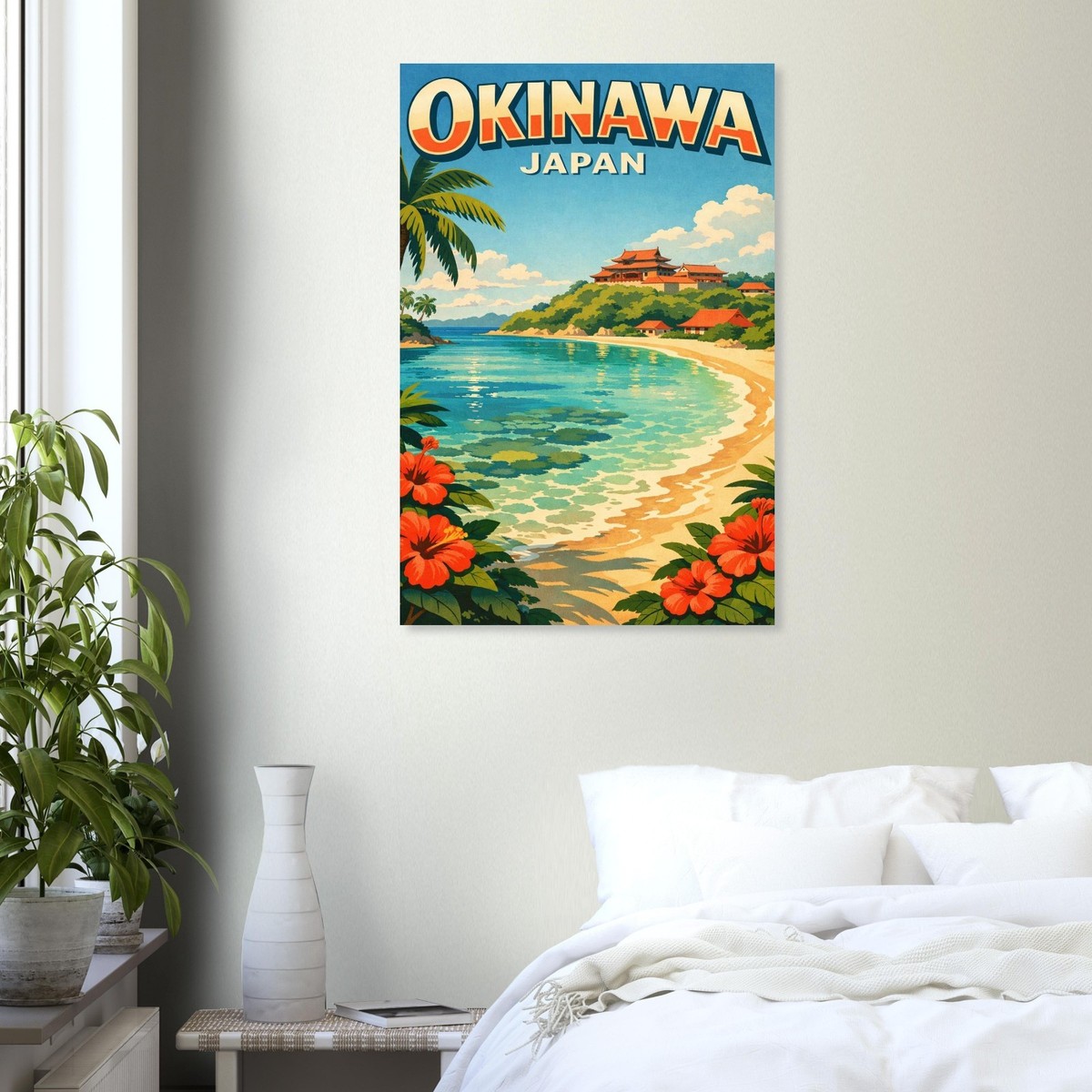 JAISOUTHERN RESORTS 沖縄 ポスター非売品 1950s Okinawa Japan Travel Poster – Retro Coastal Style Tropical