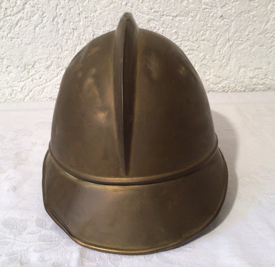 Messing Helm Glocke Feuerwehr ca. um 1910!  Hersteller J.G. Lieb Biberach Riss - Bild 4 von 4