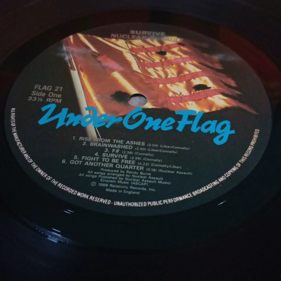 Nuclear Assault. Survive, UK 1st pressing NM 1988 — 第 3/4 张图片