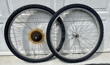 Vintage MTB 26” Wheel Set Joytech Alesa 36-spokes, 126/100mm Q/R, Aluminum