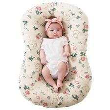 FUNUPUP Muslin Baby Lounger Cover Compatible with Snuggle Me Pink Flower