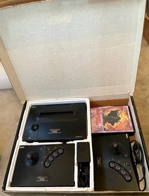 Neo Geo AES Console US Version+Box+PS+AV Switch+AV Cable+Game-Working and Clean
