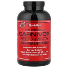 MuscleMeds Carnivor Beef Aminos 100 Pure Beef Protein 300 Tablets