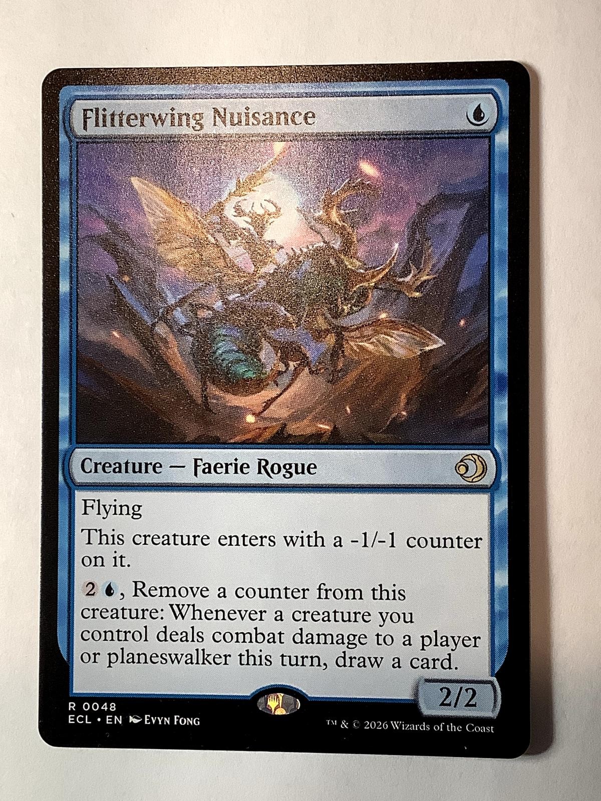 Flitterwing Nuisance 48 Rare Lorwyn Eclipsed Magic: The Gathering Near Mint