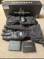 kemimoto heated gloves with batterys black large