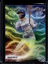 2025 Topps Chrome Mookie Betts Lightning Leaders #LL-5 Dodgers