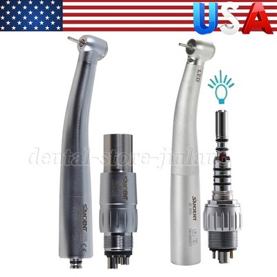 Dental LED Fiber Optic Handpiece E-generator High Speed Turbine /Quick Coupler