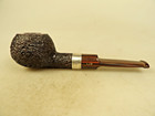 Ferndown * *Bark Lg Author Silver 925 England Les Wood BriarPipe Cumberland Stem — photo 1
