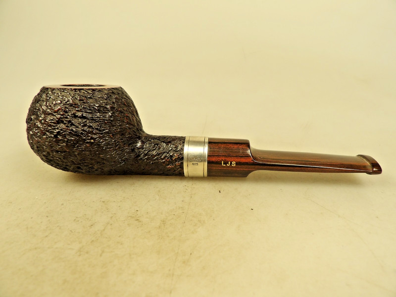 Ferndown * *Bark Lg Author Silver 925 England Les Wood BriarPipe Cumberland Stem