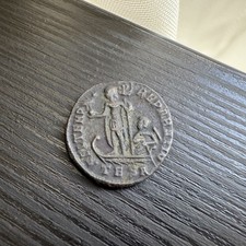 🏺 BEAUTIFUL 🏺 Constans coin FEL TEMP REPARATIO Galley Thessalonica @E574